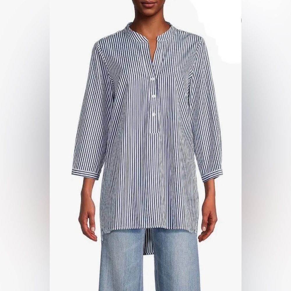 Harshman/Women’s NWT Striped Blue and White Blouse Size XS